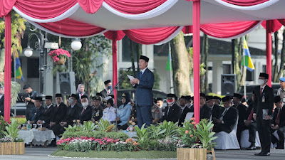 Peringati Hari Otda, Plh Wali Kota Bandung  Ema Sumarna: Fokus Percepat dan Pemerataan Pembangunan