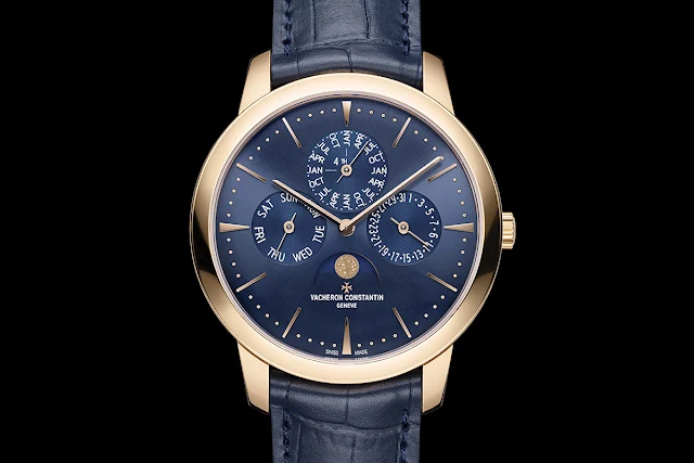 Vacheron Constantin Patrimony Perpetual Calendar Ultra-Thin Blue Ref 43175/000R-B519