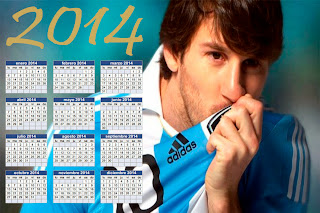 Calendario de Lionel Messi 2014