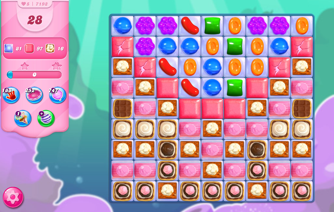 Candy Crush Saga level 7192