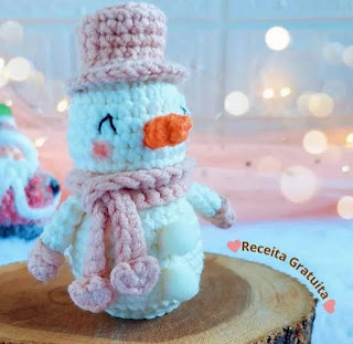 PATRON GRATIS MUÑECO DE NIEVE AMIGURUMI 56785