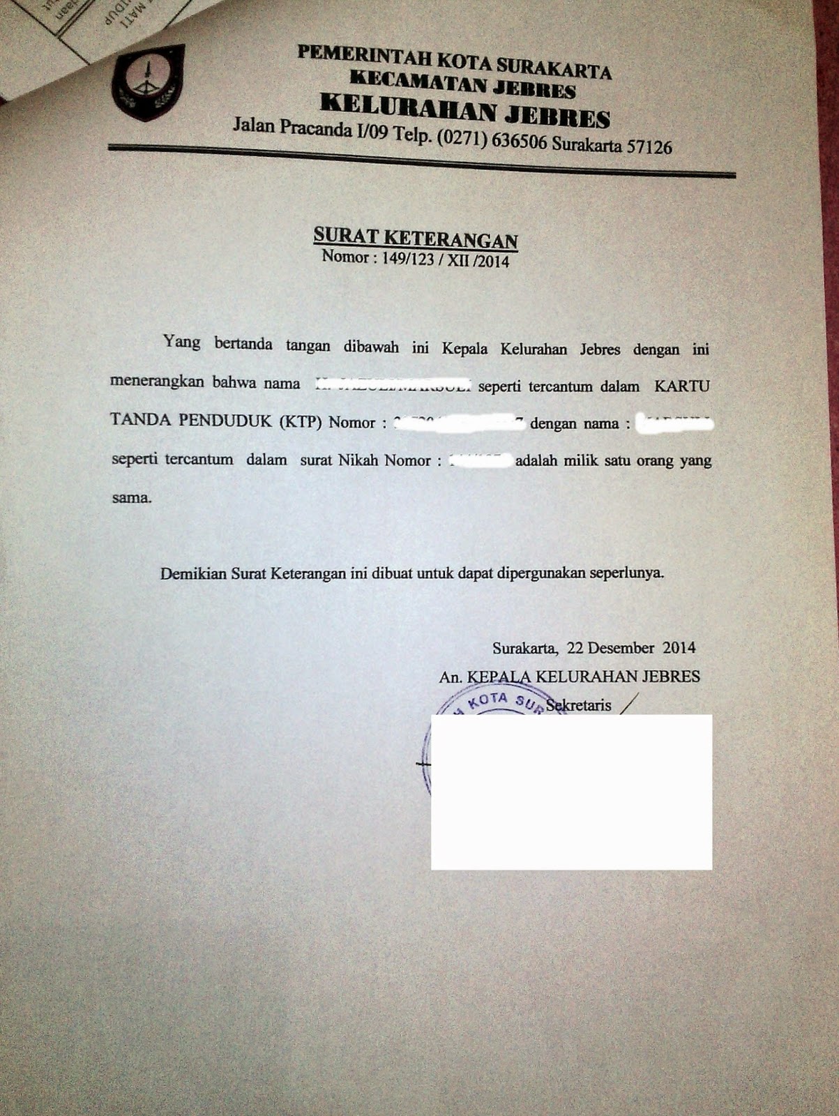 Contoh Surat Rekomendasi Umroh