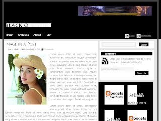 Blogger Template - Black or White