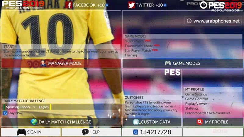 تحميل لعبة بيس PES 2019 للاندرويد