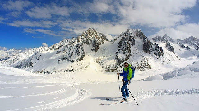 Ski à l'Aiguille des Grands Montets (Chamonix-mont-Blanc)