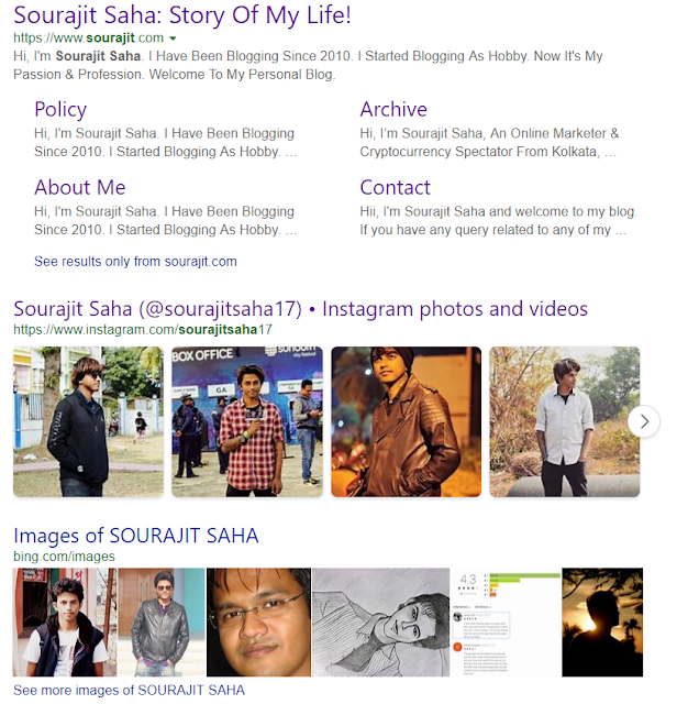 Sourajit Saha On Bing