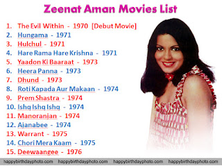 zeenat aman movies list 1 to 15