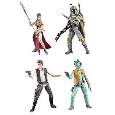 Star Wars Black Series Wave 2 6 Inch Action Figures - Slave Lea, Episode 1 Han Solo, Empire Strikes Back Boba Fett & Greedo