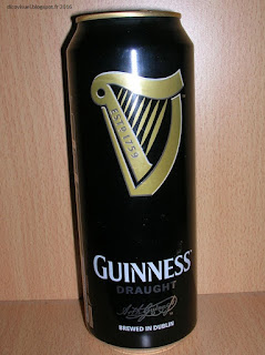 Canette aluminium de bière Guinness Draught