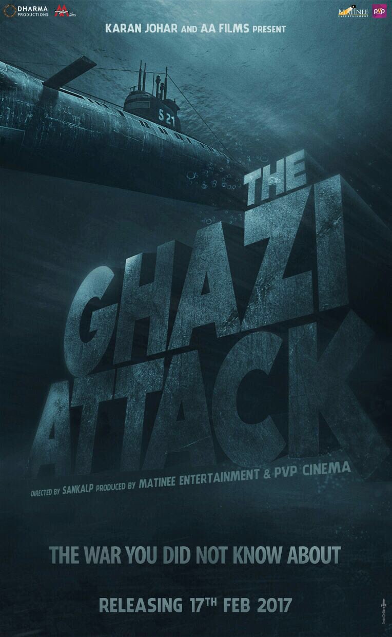 The Ghazi Attack next upcoming movie first look, Poster of Rana daggubati and Taapsee Pannu download first look Poster, release date