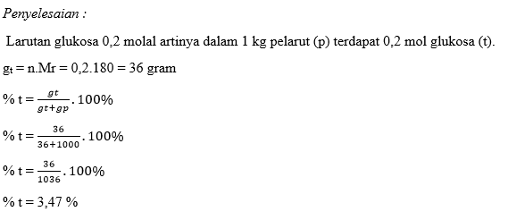 Contoh Soal Kimia Bab Sifat Koligatif Larutan dengan 