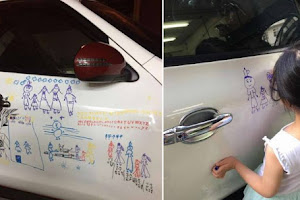Ayah Ini Merelakan Mobilnya Menjadi Kanvas Untuk Karya Seni Putrinya. Kalau Kamu Rela?