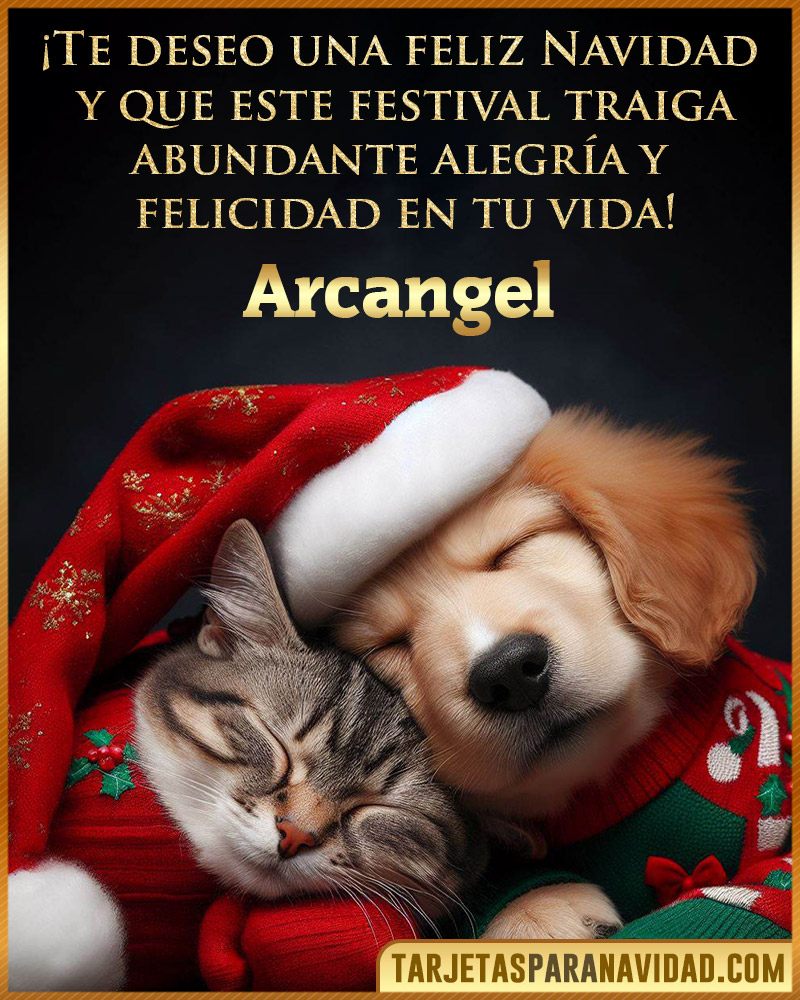 Postales de navidad para Arcangel