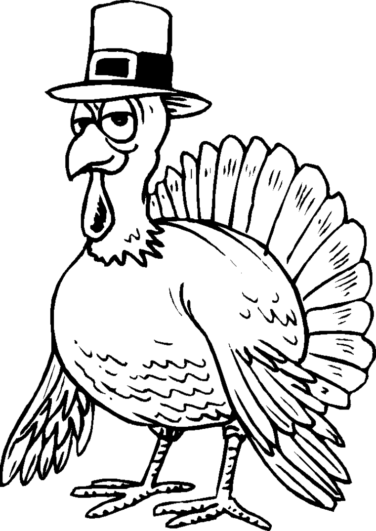 Download Thanksgiving Turkey Coloring Pages