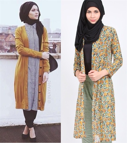 desain model cardigan muslimah terbaru 2015/2016