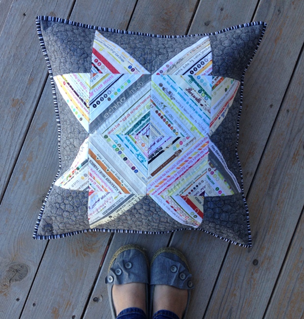 Selvage Star Pillow Tutorial