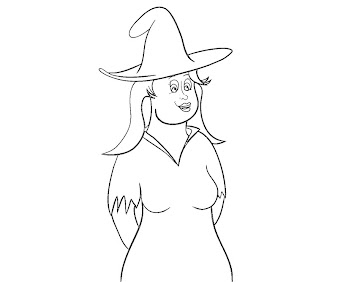 #12 Witch Coloring Page