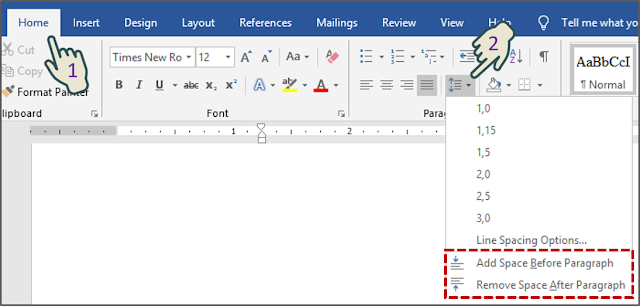 Mengatur Jarak Paragraf 2
