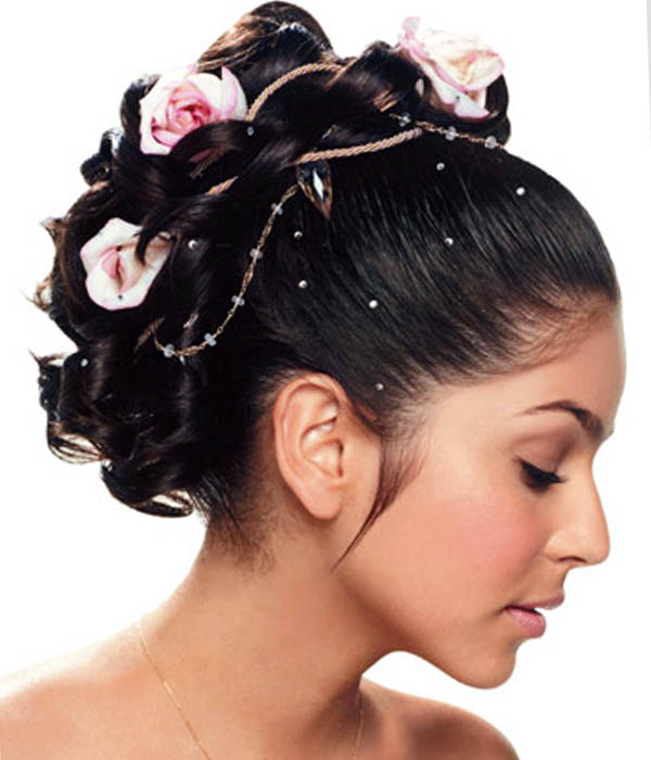 Wedding Hairstyles with Flowers