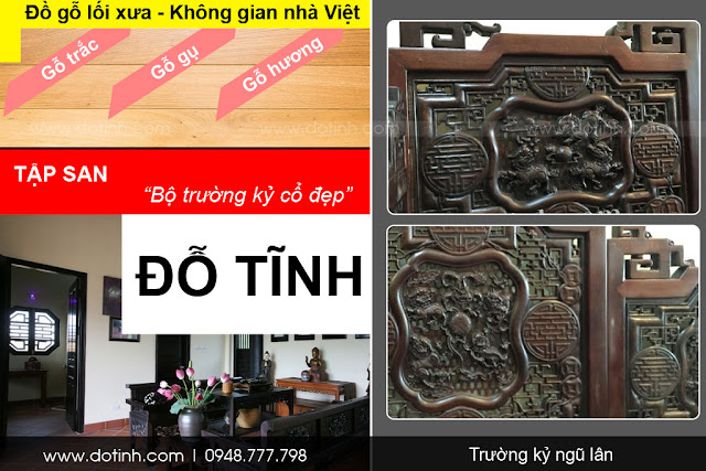 Trường kỷ Ngũ Lân - Bộ trường kỷ cổ đẹp nhất Vịnh Bắc Bộ