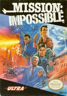 Portada del cartucho de Missión: Impossible para la NES