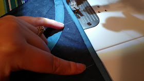 Binding a quilt by machine