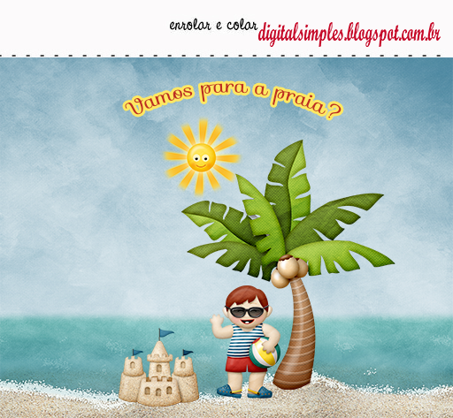 Beach Party Free Printable Mini Kit.