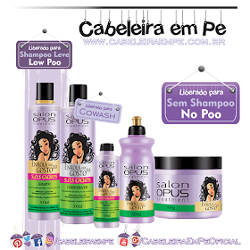 Linha SOS Cachos Enrola que eu gosto - Salon Opus (Shampoo Low Poo) - (Condicionador, Óleo, Creme para Pentear e Máscara liberados para No Poo)