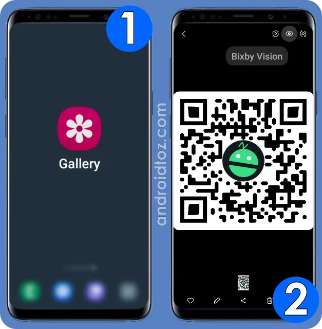 Read QR Codes using Gallery and Bixby Vision (1)