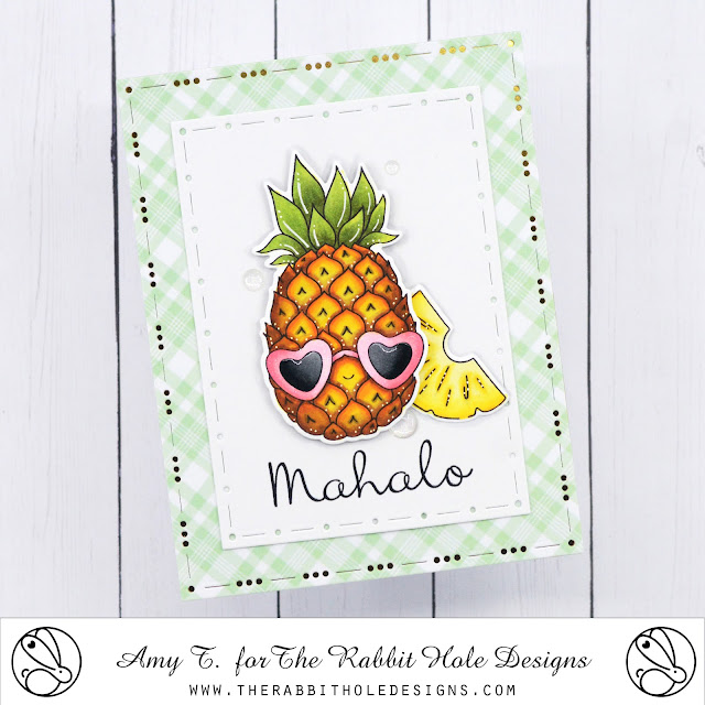 Aloha - Pineapple Stamp and Die Set, Spring Floral #1 Paper Pack, You've Been Framed - Layering Dies by The Rabbit Hole Designs #therabbitholedesignsllc #therabbitholedesigns #trhd