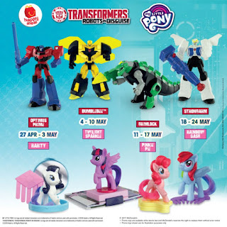 McDonald's Transformers and My Little Pony Happy Meal Toys (27 April - 24 May 2017)