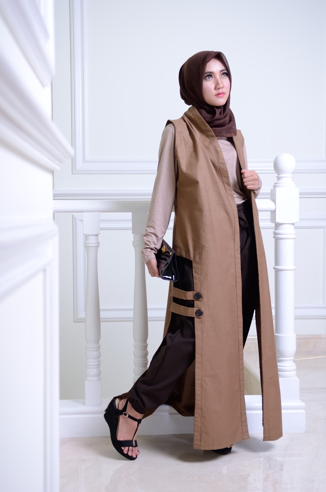 Makin Stylish Dengan Fashion Hijab Long Cardigan