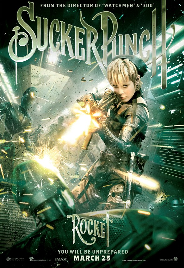  SUCKER PUNCH character posters featuring Jena Malone's Rocket character