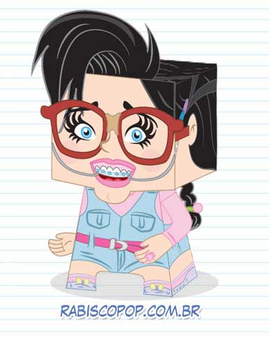 Katy Perry Paper Toy