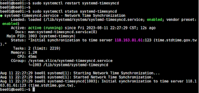 systemctl restar systemctl-timesyncd