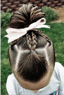 peinados con el cabello recogido para niñas