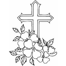 Christmas Cross Coloring Pages