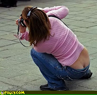 Photographer showing butt crack needs a Trendy Top
