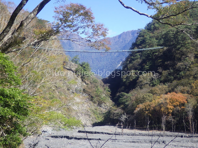 Taiwan Aowanda (奧萬大) maple season - Aowanda Suspension Bridge