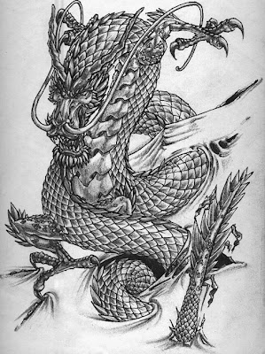 TattooFinder.com artist Brian Burkey's dragon tattoo design