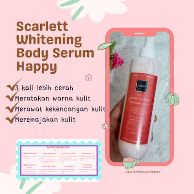 Mengenal Scarlett Whitening Body Serum Happy