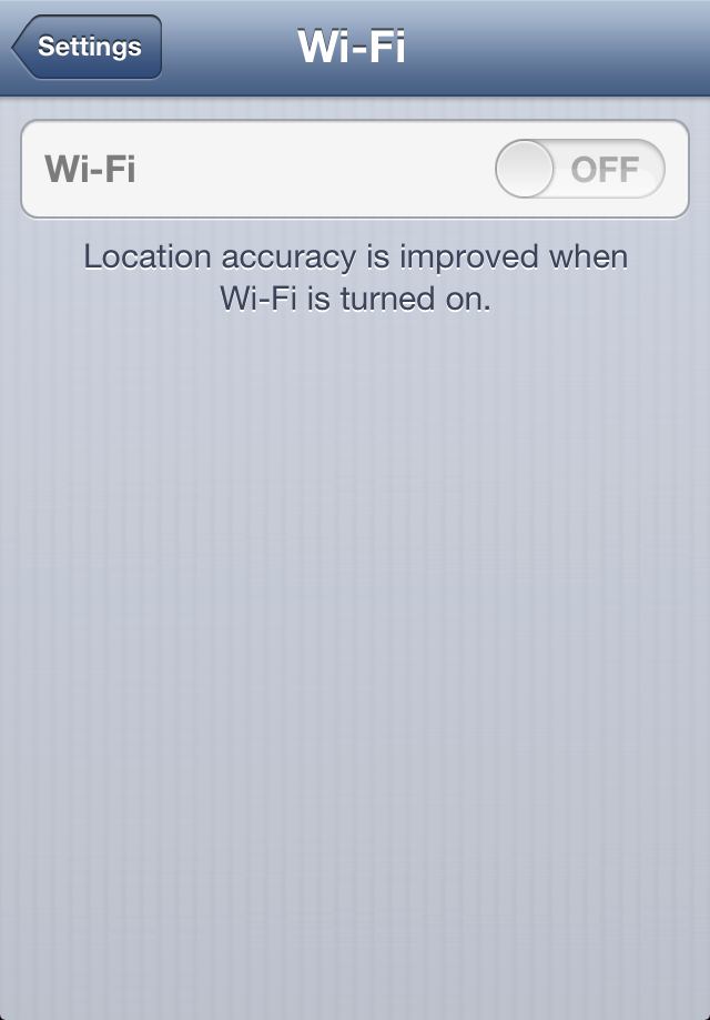 iphone wifi setting dimmed