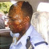 Photo: Policeman Bathed With Soup, Culprit Lands In Prison