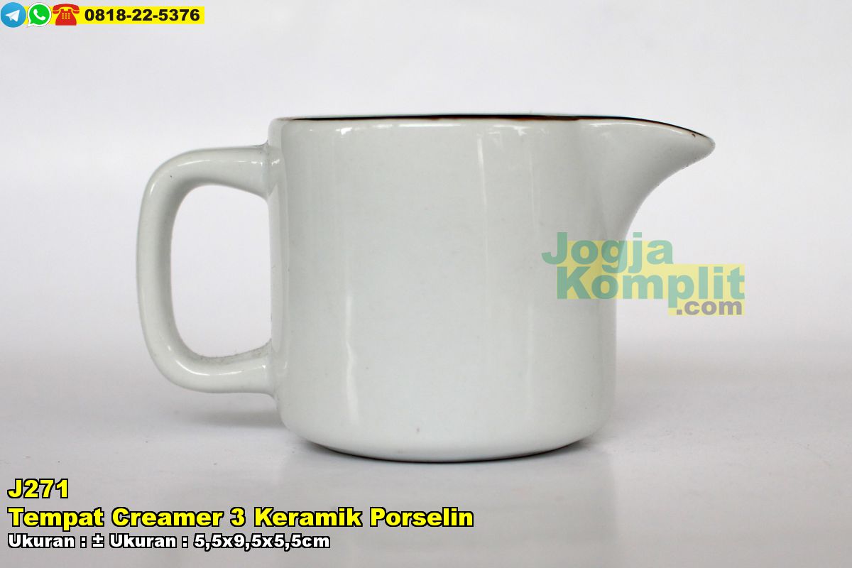  Jual  Tempat  Creamer 3 Keramik  Porselin Harga Murah 