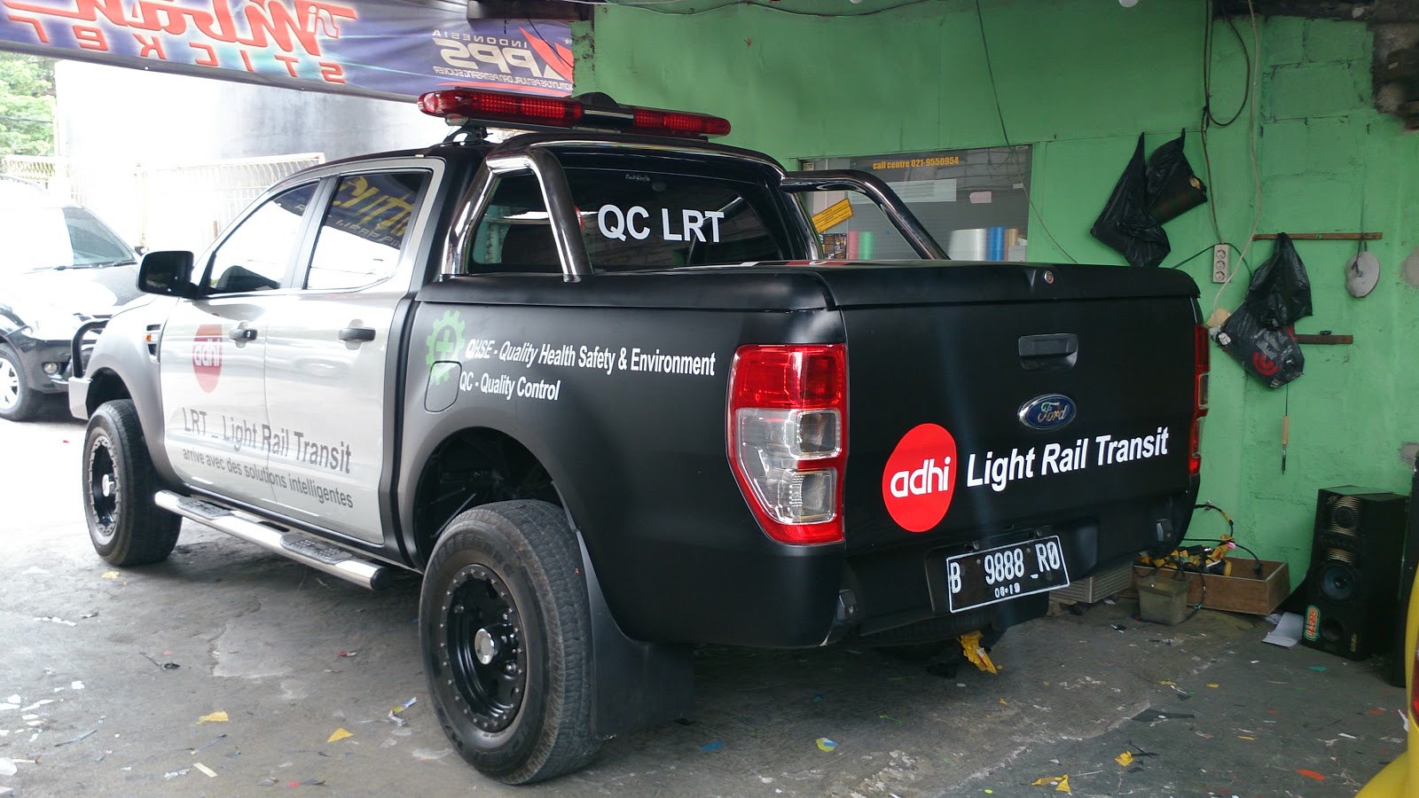 Cutting Sticker Branding Mobil Wrapping Mobil Sticker Mobil Digital Printing Cetak Sticker Cutting Sticket Mobil Ford Ranger