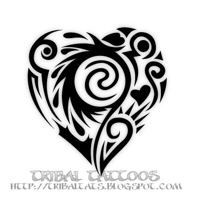10 Unique Designs of Tribal Heart Tattoos