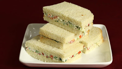 Delicious veggie sandwich