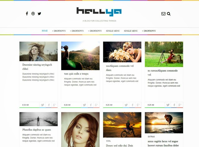 Hellya Responsive Blogger Template