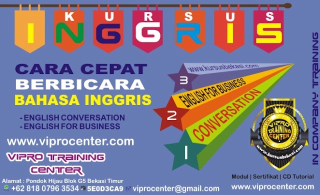 Kursus Bahasa Inggris di Tambun Bekasi 081219120604 Vipro Center