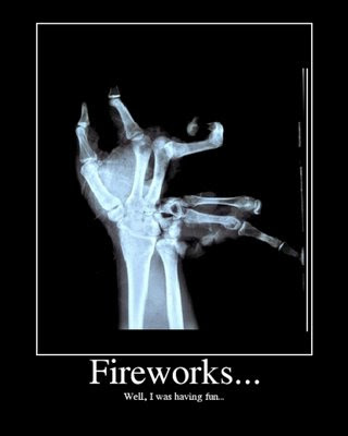funny fireworks pictures. Via